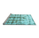 Sideview of Machine Washable Abstract Light Blue Modern Rug, wshabs962lblu