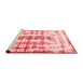 Modern Red Washable Rugs