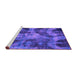 Sideview of Machine Washable Persian Purple Bohemian Area Rugs, wshabs963pur