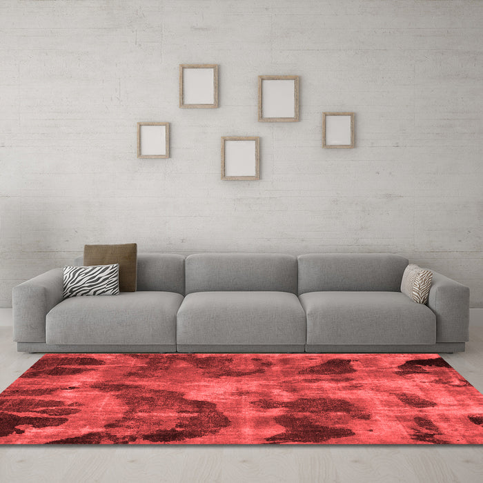 Bohemian Red Washable Rugs