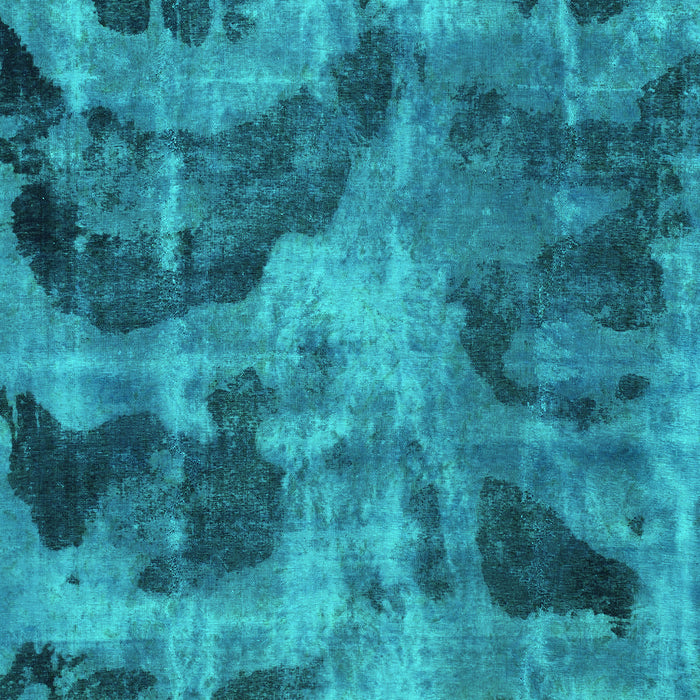 Machine Washable Persian Turquoise Bohemian Area Rugs, wshabs963turq