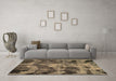 Machine Washable Persian Brown Bohemian Rug in a Living Room,, wshabs963brn