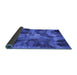 Sideview of Persian Blue Bohemian Rug, abs963blu