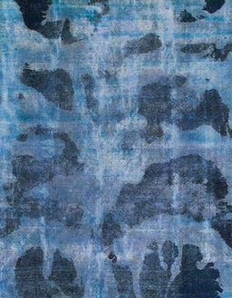 Abstract Iceberg Blue Persian Rug, abs963