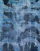 Abstract Iceberg Blue Persian Rug, abs963