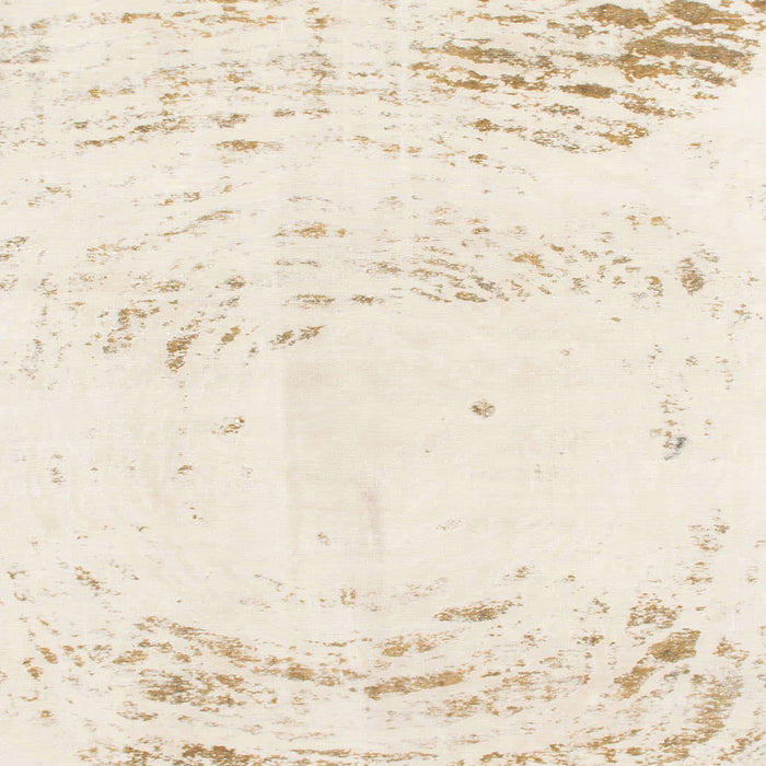 Square Machine Washable Abstract Bisque Beige Rug, wshabs964