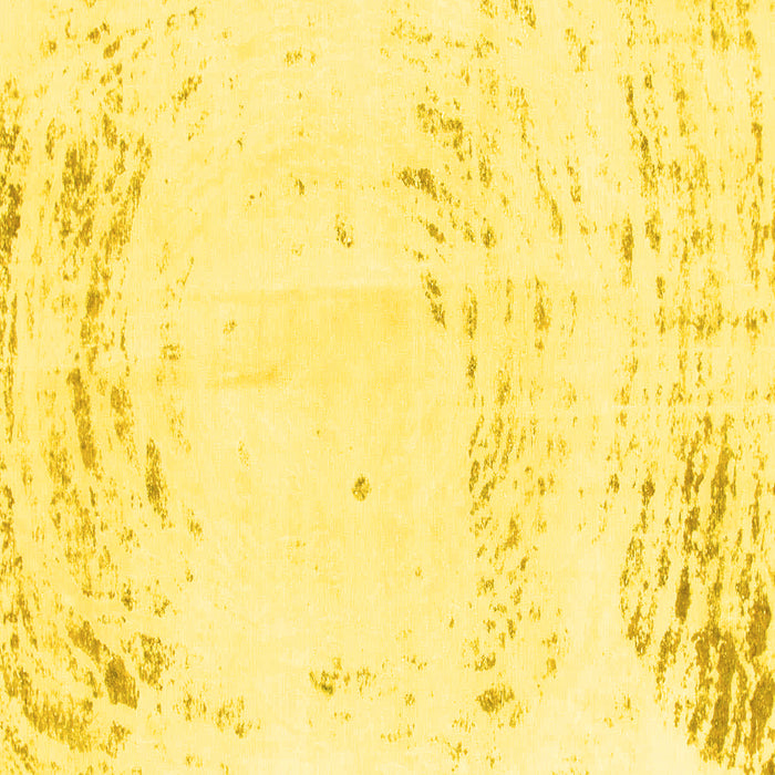 Square Machine Washable Abstract Yellow Modern Rug, wshabs964yw