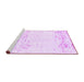 Sideview of Machine Washable Abstract Purple Modern Area Rugs, wshabs964pur