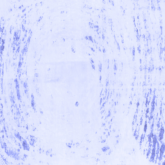 Square Abstract Blue Modern Rug, abs964blu