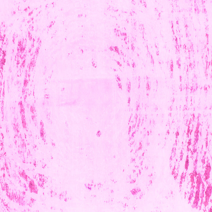 Square Machine Washable Abstract Pink Modern Rug, wshabs964pnk