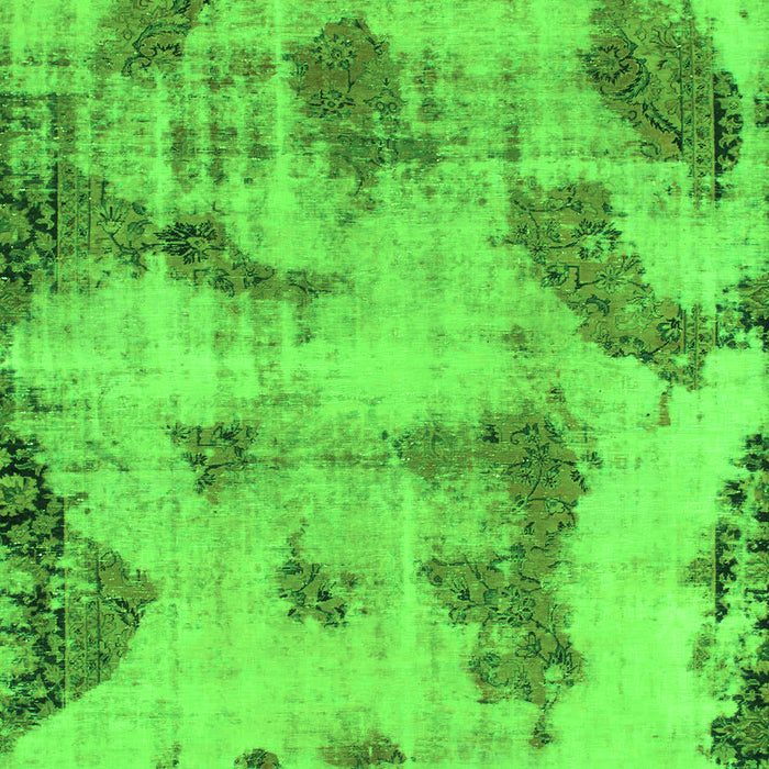 Abstract Green Modern Rug, abs965grn