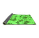 Sideview of Abstract Green Modern Rug, abs965grn