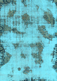 Abstract Light Blue Modern Rug, abs965lblu