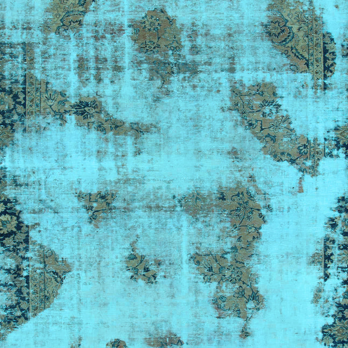 Abstract Light Blue Modern Rug, abs965lblu