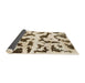 Sideview of Abstract Brown Modern Rug, abs966