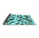 Sideview of Abstract Light Blue Modern Rug, abs966lblu