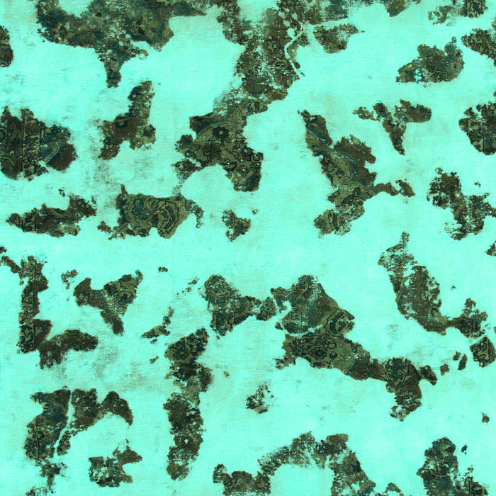 Abstract Turquoise Modern Rug, abs966turq