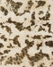 Machine Washable Abstract Brown Rug, wshabs966