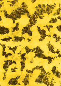 Abstract Yellow Modern Rug, abs966yw