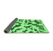 Sideview of Abstract Emerald Green Modern Rug, abs966emgrn