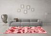 Modern Red Washable Rugs