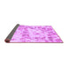 Sideview of Abstract Purple Modern Rug, abs967pur