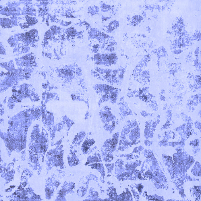 Square Abstract Blue Modern Rug, abs967blu