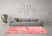 Modern Red Washable Rugs