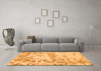 Machine Washable Abstract Orange Modern Rug, wshabs967org