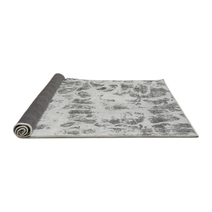 Sideview of Abstract Gray Modern Rug, abs967gry