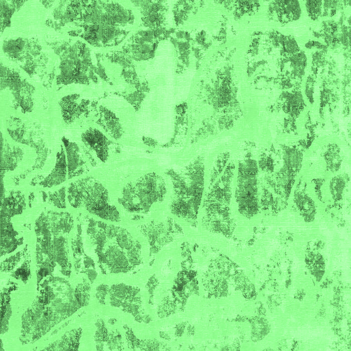 Machine Washable Abstract Emerald Green Modern Area Rugs, wshabs967emgrn