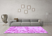 Machine Washable Abstract Purple Modern Rug, wshabs967pur