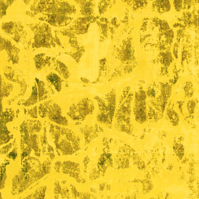 Machine Washable Abstract Yellow Modern Rug, wshabs967yw