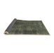 Sideview of Abstract Army Green Modern Rug, abs968