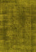 Abstract Yellow Modern Rug, abs968yw