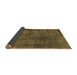 Sideview of Abstract Brown Modern Rug, abs968brn