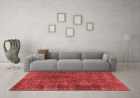 Machine Washable Abstract Red Modern Rug, wshabs968red