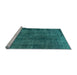 Sideview of Machine Washable Abstract Light Blue Modern Rug, wshabs968lblu