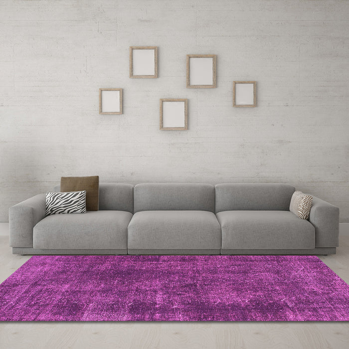 Machine Washable Abstract Pink Modern Rug in a Living Room, wshabs968pnk