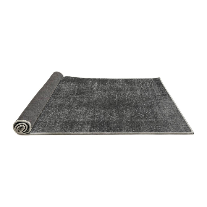 Sideview of Abstract Gray Modern Rug, abs968gry