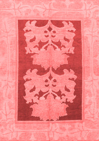 Abstract Red Modern Rug, abs969red