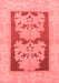 Abstract Red Modern Area Rugs