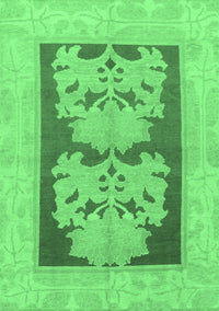 Abstract Emerald Green Modern Rug, abs969emgrn