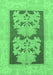 Abstract Emerald Green Modern Rug, abs969emgrn