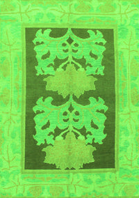 Abstract Green Modern Rug, abs969grn