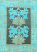 Machine Washable Abstract Light Blue Modern Rug, wshabs969lblu