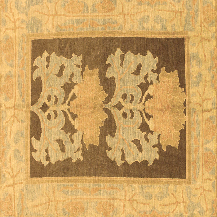 Square Machine Washable Abstract Brown Modern Rug, wshabs969brn