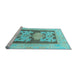 Sideview of Machine Washable Abstract Light Blue Modern Rug, wshabs969lblu