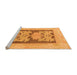 Sideview of Machine Washable Abstract Orange Modern Area Rugs, wshabs969org