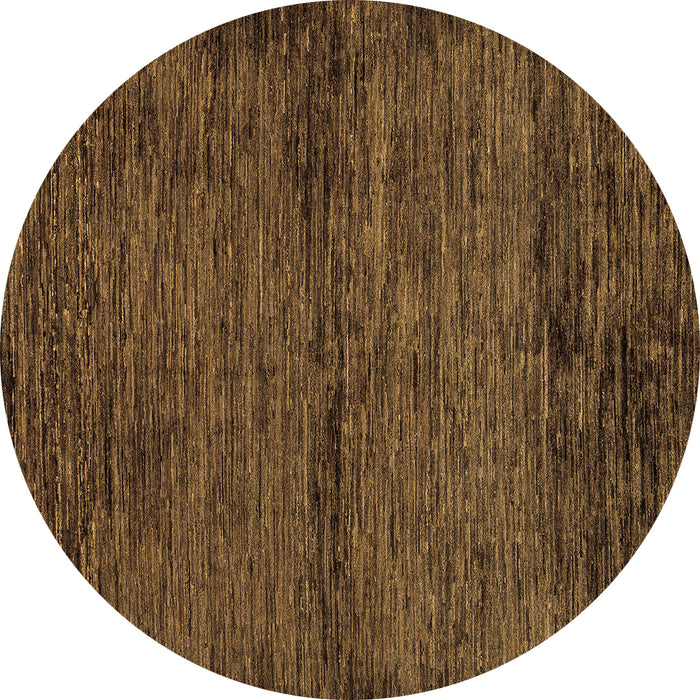 Round Machine Washable Abstract Brown Modern Rug, wshabs96brn